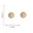 Fashion Pearl Sunflower Earrings (thick Real Gold Plating) Pearl Sunflower Earrings