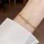 Fashion Silver-zircon Ray Star Bracelet (thick Real Gold Plating) Zirconia Starburst Adjustable Bracelet