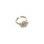 Fashion Bouquet Pearl Ring (thick Real Gold Plating) Pearl Flower Adjustable Ring