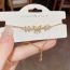 Fashion Silver-zirconia Butterfly Bracelet (thick Real Gold Plating) Zirconia Butterfly Adjustable Bracelet