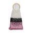 Fashion Green Colorblock Cotton Rope Woven Hollow Tote Bag