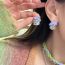 Fashion B Earrings Geometric Diamond Stud Earrings