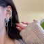 Fashion C Ear Clip (single) Copper Geometric Irregular Ear Clip Earrings (single)