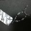 Fashion Silver Alloy Geometric Beaded Bow Bracelet
