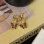 Fashion E Type Copper Drop Oil Geometric Earrings