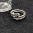 Fashion Silver Alloy Diamond Snake Shape Bracelet For Men