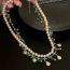 Fashion Gold Double Pearl Beaded Shell Necklace