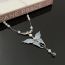 Fashion Silver Pearl Butterfly Necklace