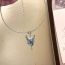 Fashion Silver Alloy Diamond Owl Necklace