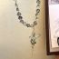 Fashion Silver Crystal Beaded Openwork Butterfly Necklace