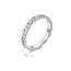 Fashion Steel Color Titanium Steel Chain Braided Round Ring