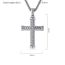 Fashion Steel Color+pl001 Chain 3mm*60cm Titanium Steel Cross Men's Necklace