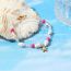 Fashion White Beads Rice Beads Beaded Starfish Shell Bracelet