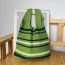 Fashion Fruit Green Striped Knitted Shoulder Bag