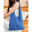Fashion Sky Blue Woven Hollow Large Capacity Shoulder Bag
