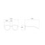 Fashion White Tablets Rimless Curved Sunglasses