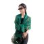 Fashion Green Nylon Printed Silk Scarf Shawl