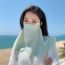 Fashion Traceless Mask-white Nylon Sun Protection Neck Mask