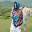 Fashion Colorful Pony Nylon Printed Silk Scarf Shawl