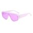 Fashion Transparent Frame Purple Pink Pc One Piece Large Frame Sunglasses