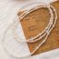 Fashion 2# Multi-layered Pearl Bead Necklace