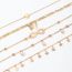 Fashion Gold Metal Butterfly Five-pointed Star Anklet Set