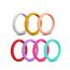 Fashion 3 Color Group 1 Twist Silicone Ring Set