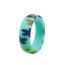 Fashion 3 Color Groups Silicone Printed Ring Set