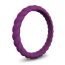 Fashion Deep Purple Twist Silicone Ring