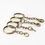 Fashion Ancient Bronze 20mm Aperture Hanging Sheep Eye Metal Diy Key Chain Pendant