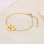 Fashion Gold Earrings Stainless Steel Hollow Anklet Round Earrings