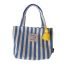 Fashion Blue Canvas Striped Children's Handbag