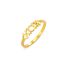 Fashion Golden Style One Titanium Steel Hollow Geometric Ring