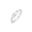 Fashion Steel Color Style Five Titanium Steel Hollow Geometric Ring