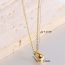 Fashion Gold Stainless Steel Drop Necklace