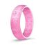 Fashion 4 Color Group 3 Silicone Glitter Round Ring Set
