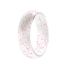 Fashion White Silicone Glitter Ring