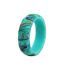 Fashion 3 Color Groups Silicone Printed Round Ring Set