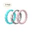 Fashion 3 Color Group 1 Wave Pattern Silicone Ring Set
