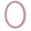Fashion Rose Pink Silicone Twist Round Bracelet