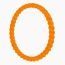 Fashion Orange Silicone Twist Round Bracelet