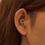 Fashion Single Platinum #2 Silver Diamond Geometric Piercing Earrings (single)