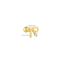 Fashion Single Golden #7 Silver Diamond Geometric Piercing Nails (single)