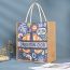 Fashion Cartoon Style 33*24*12cm Canvas Large Capacity Printed Handbag