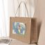 Fashion Large Blank Model (you Can Draw It Yourself) Canvas Large Capacity Handbag