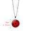 Fashion 20# Alloy Printed Round Necklace