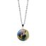 Fashion 6# Alloy Printed Round Necklace