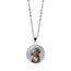 Fashion 4# Alloy Printed Round Necklace