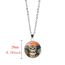 Fashion 3# Alloy Printed Round Necklace