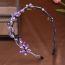 Fashion Hairband Geometric Diamond Flower Wavy Headband